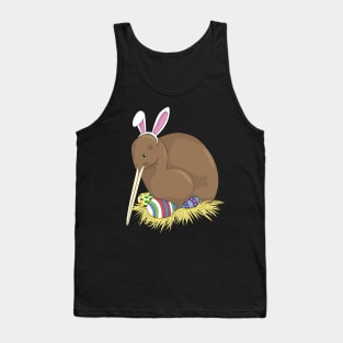 Kiwi Easter Bunny with Easter Egg Hunt Eggs Tank Top